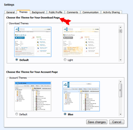 Open your 4shared account Click on the Settings in the upper menu of Open your 4shared account Click on the Settings in the upper menu of