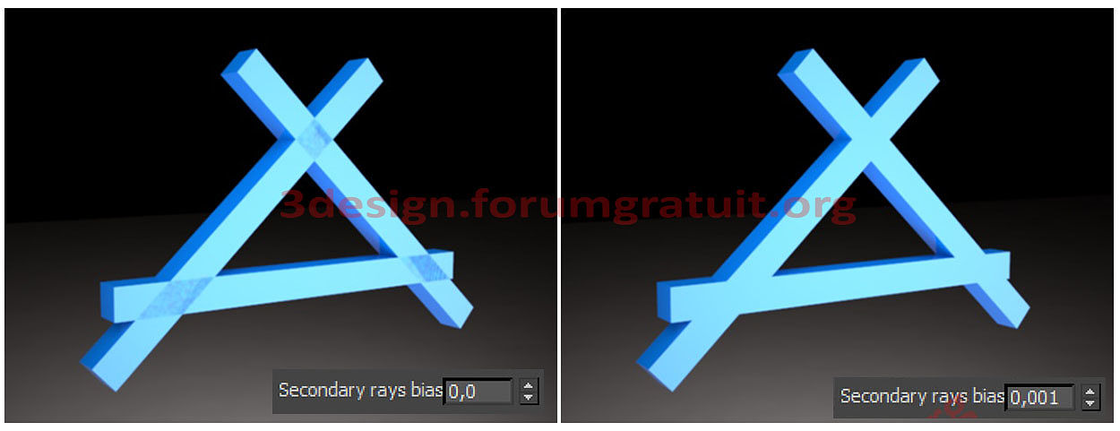 Vray: Global switches  Secondary_rays_bias001